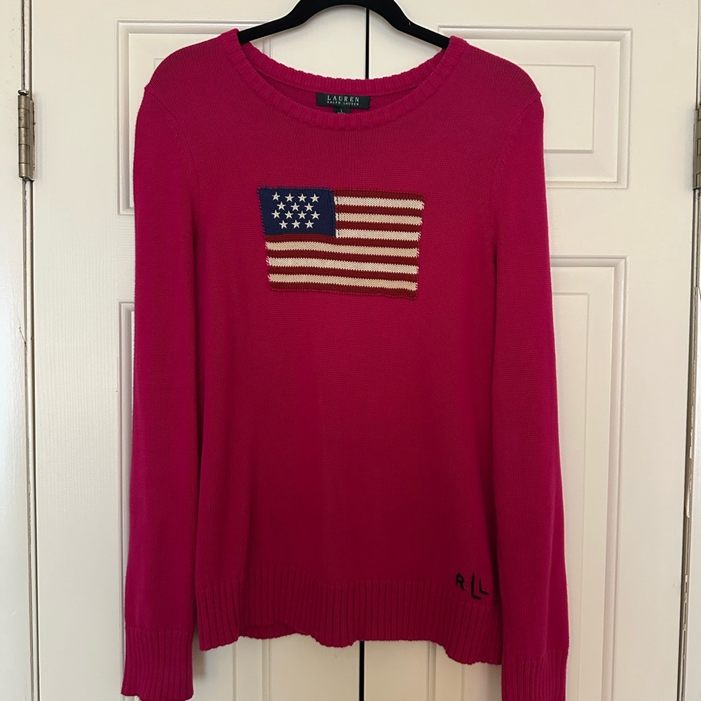 Iconic Ralph Lauren American Flag Sweater